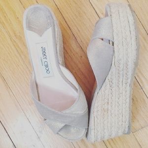 Jimmy Choo Nude Wedges